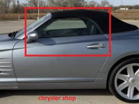 sklo do levých dveří /27 cabrio/ - ORIGINÁLNÍ DÍL